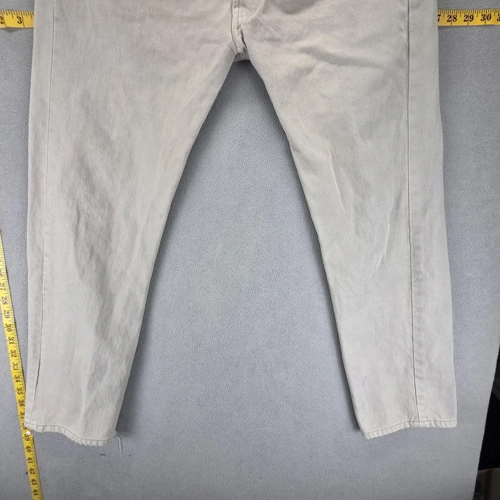 Vintage Levis 501 Jeans Mens Gray‎ Made In USA 90s Button Fits 34x29